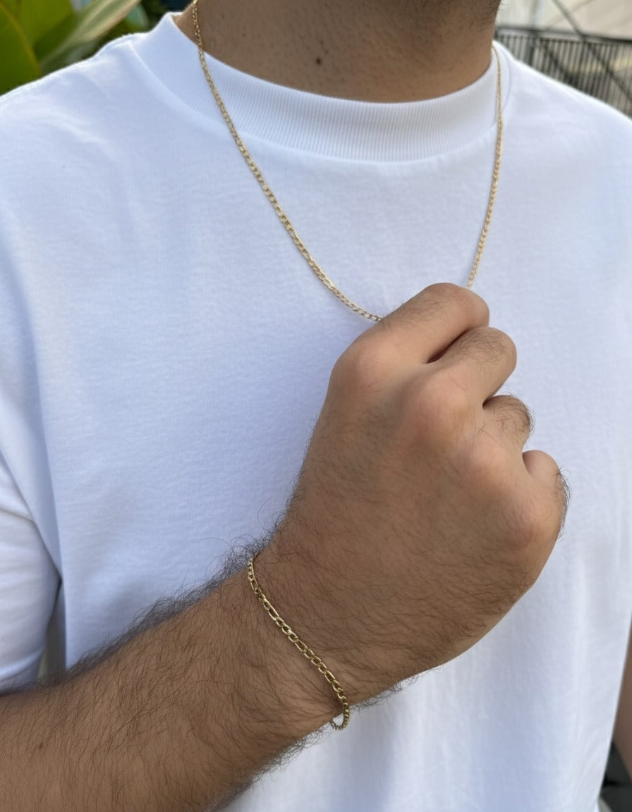 Combo Cadena + Pulsera Cartier Hombre