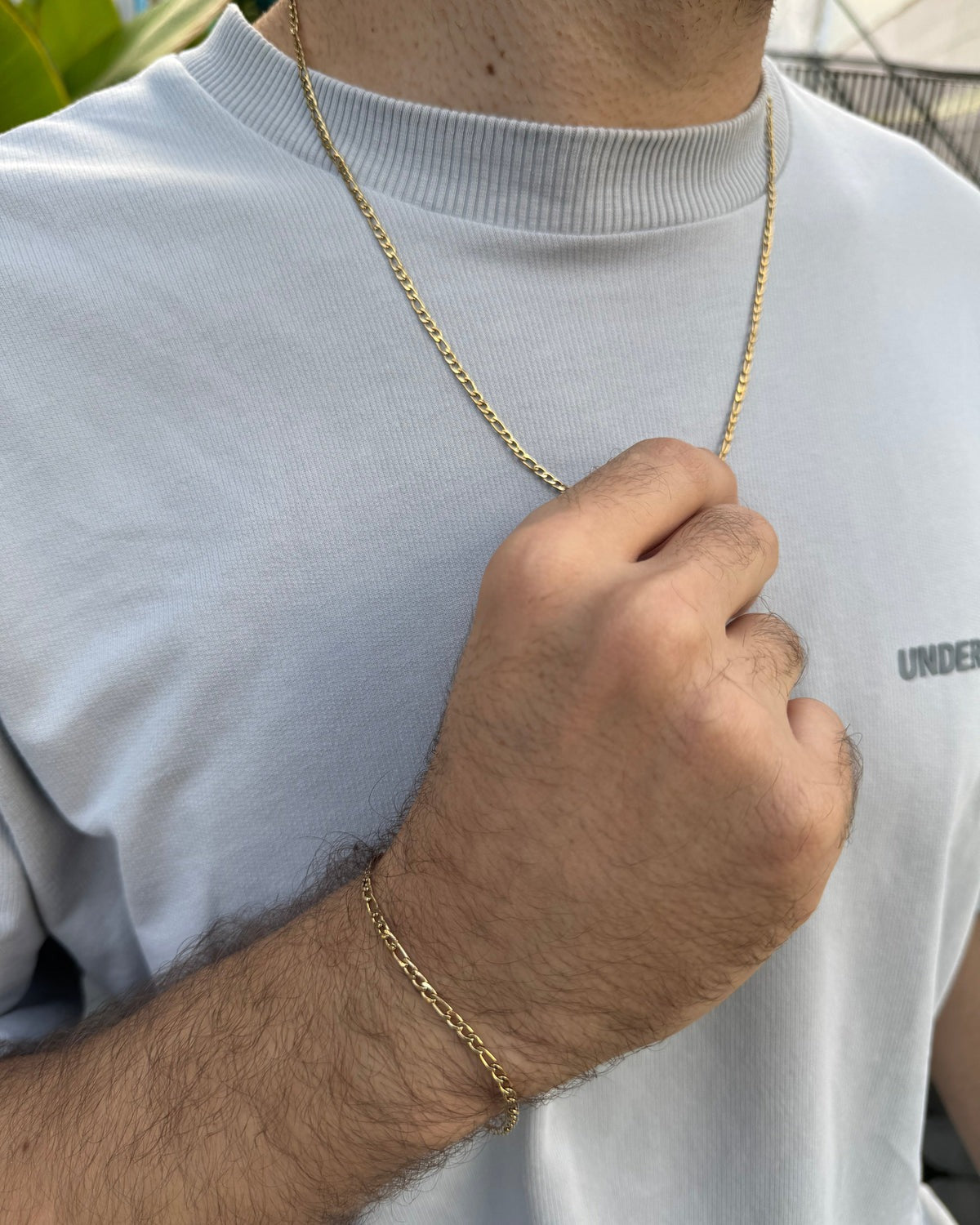 Combo Cadena + Pulsera Cartier Hombre