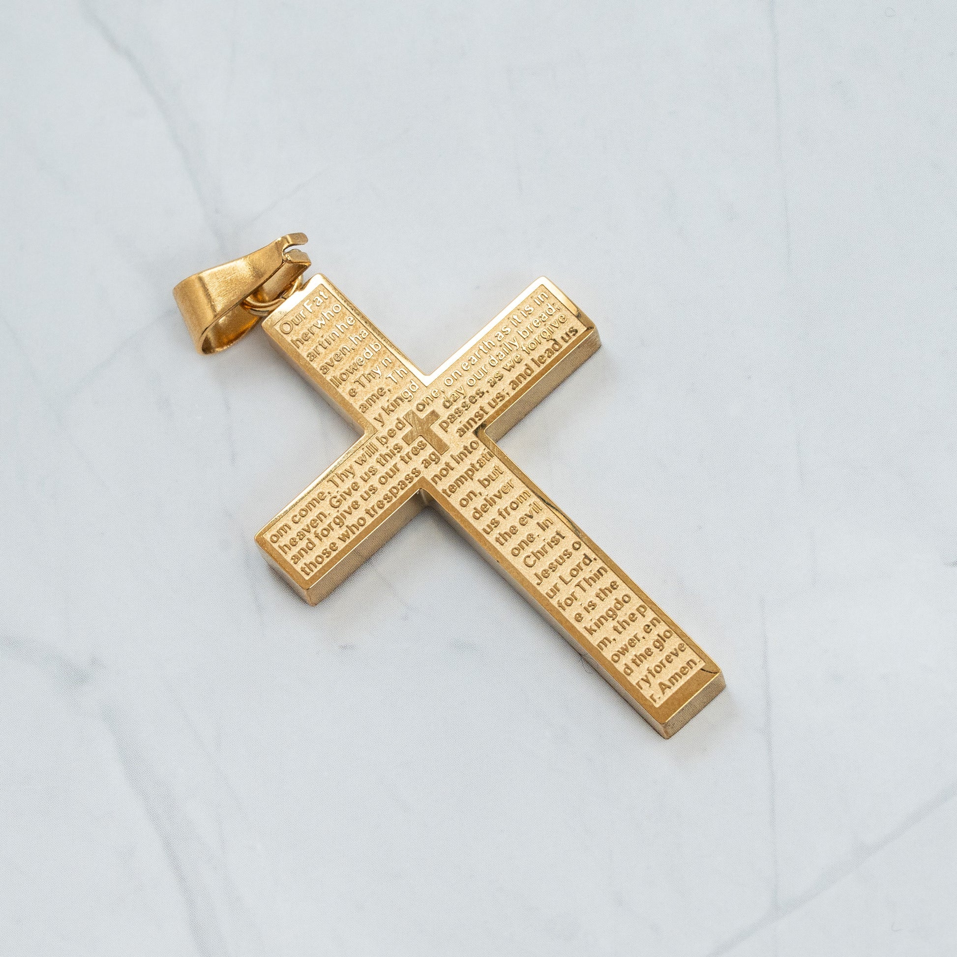 Dije Cruz con Oración