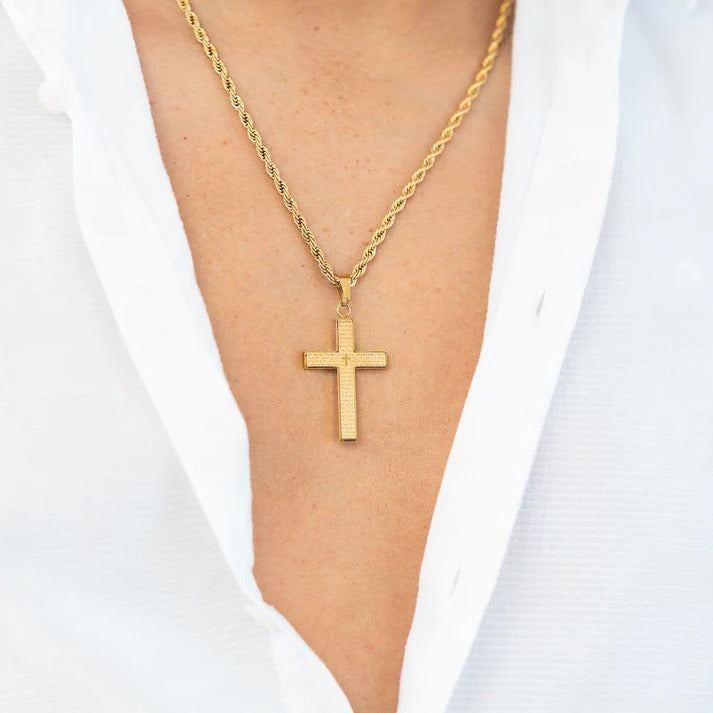 Dije Cruz con Oración