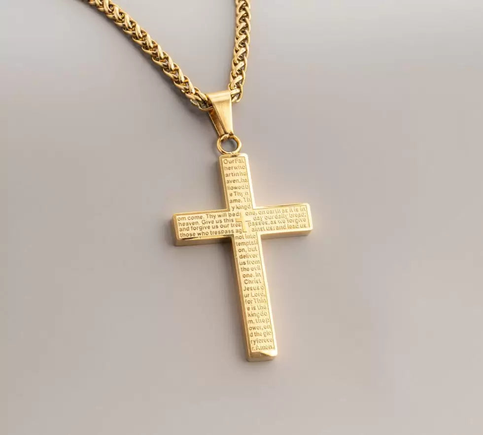 Dije Cruz con Oración