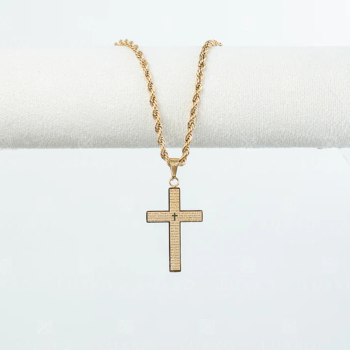 Dije Cruz con Oración